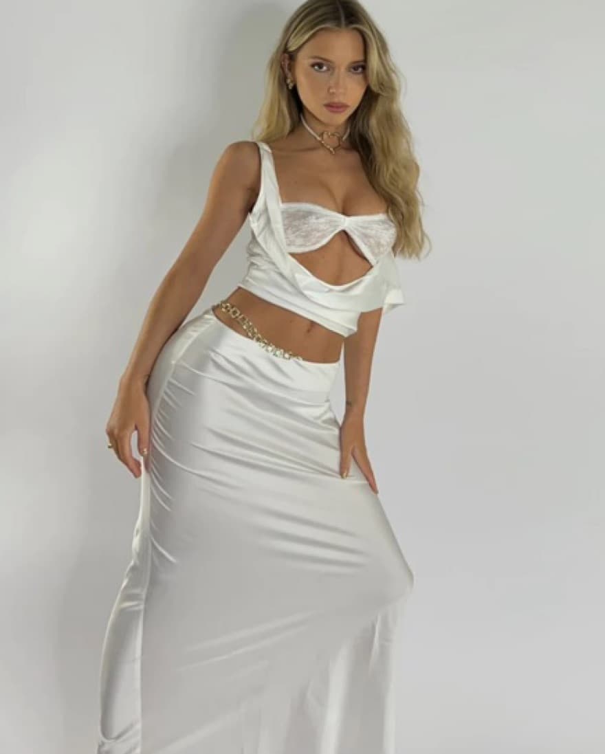 Lioness White Satin top  - Image 1