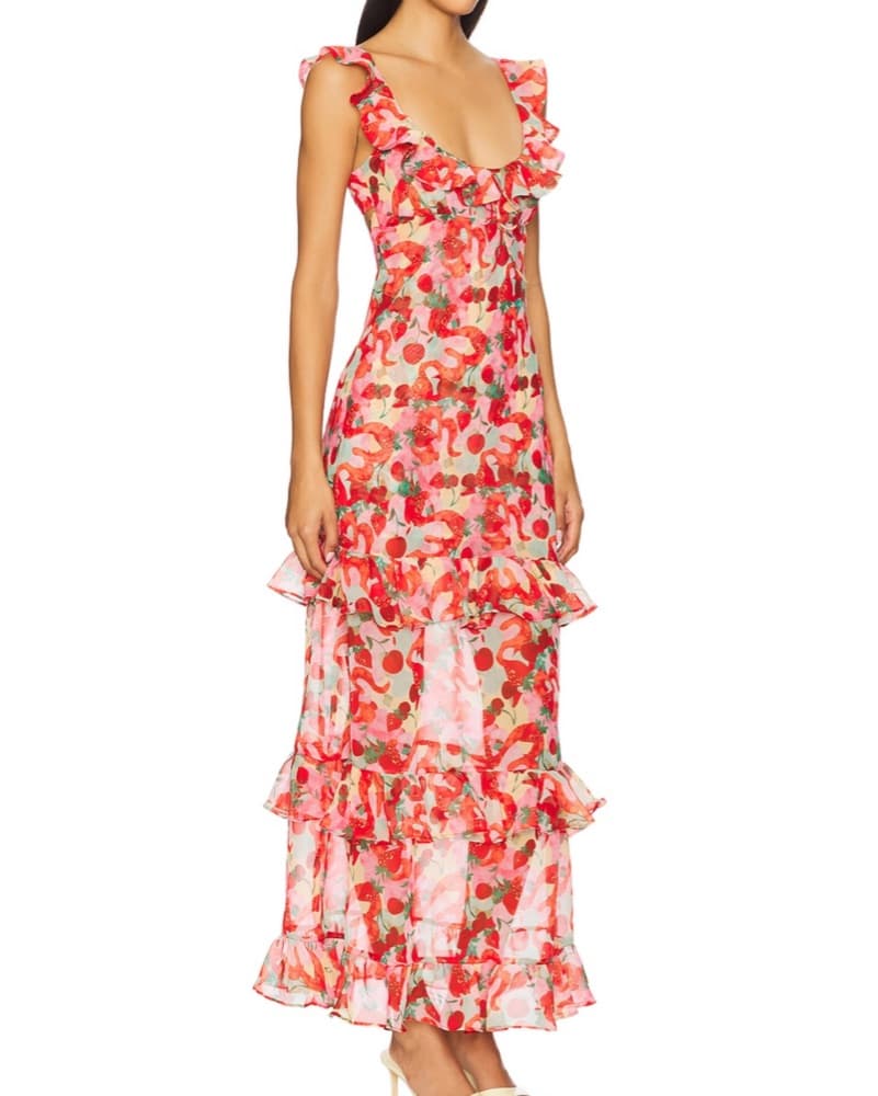 Ambrosia Ruffle Dress And Scarf  - Image 2