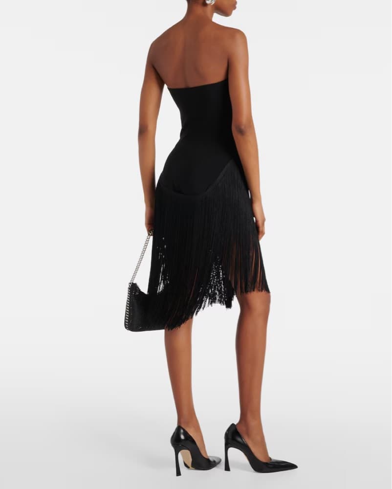 Norma Kamali - Fringe Bishop Dress - Image 2