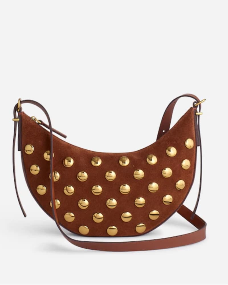 Madewell Brown Suede Studded Bag - Image 2