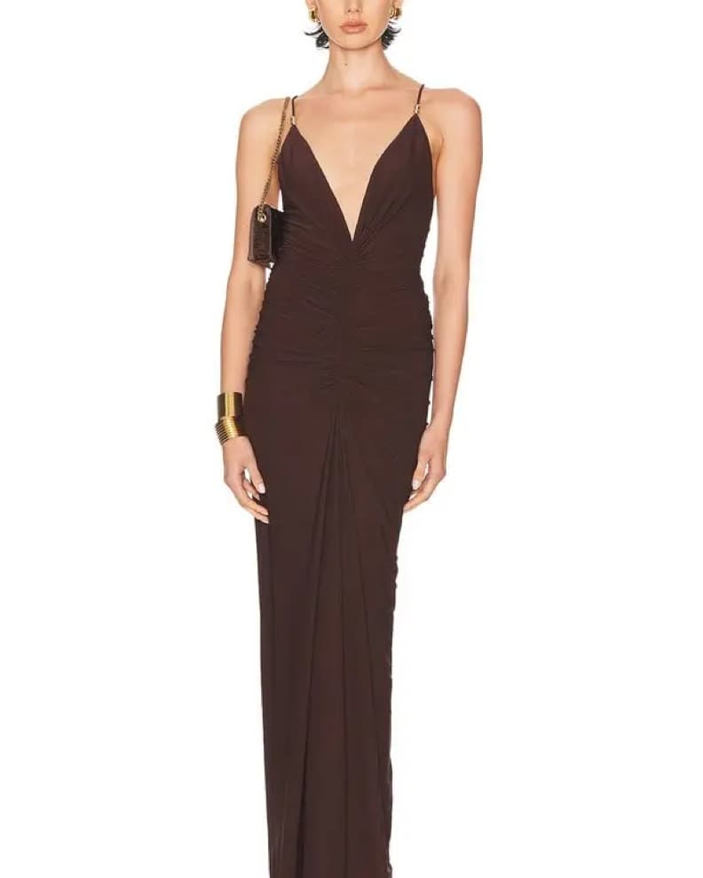 Ronny Kobo Ruched Maxi Dress - Image 5