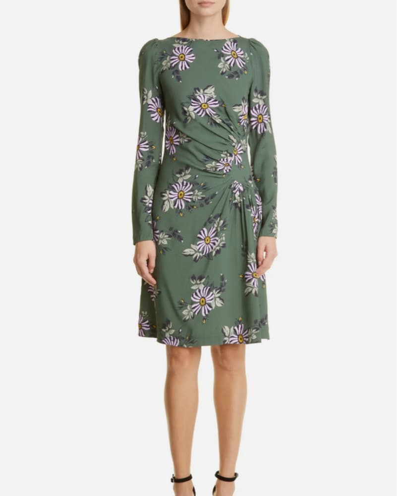 Vibrant Floral Midi Dress - Image 1
