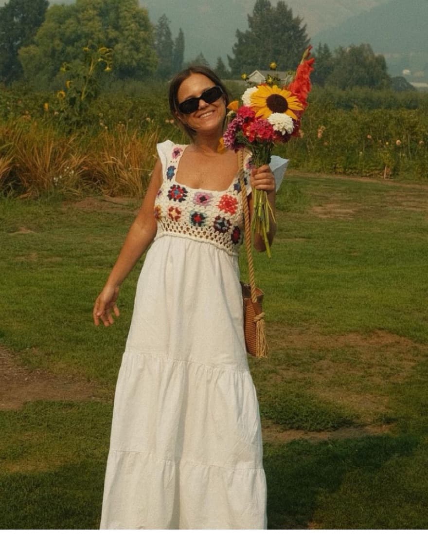 Slate & Willow Crochet Midi Dress - Image 2