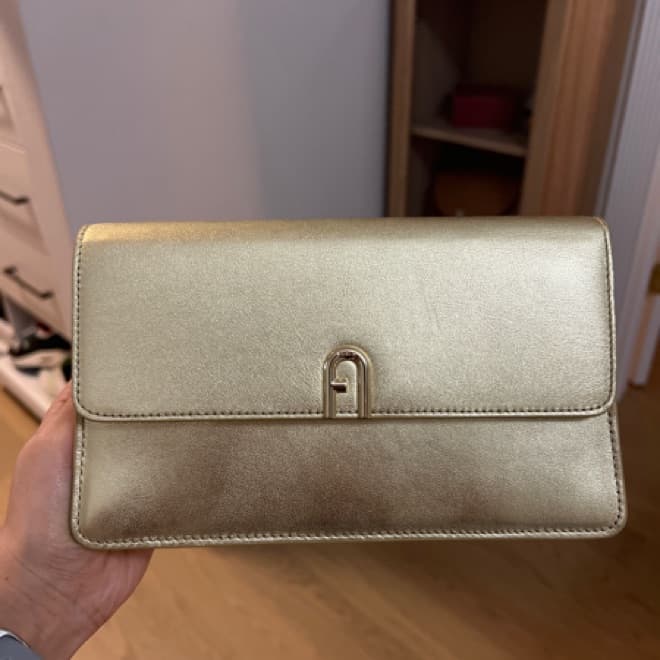 Furla Gold Clutch - Image 1