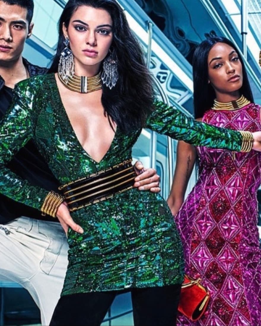 Balmain X H&m Sequin Embroided Dress - Image 2