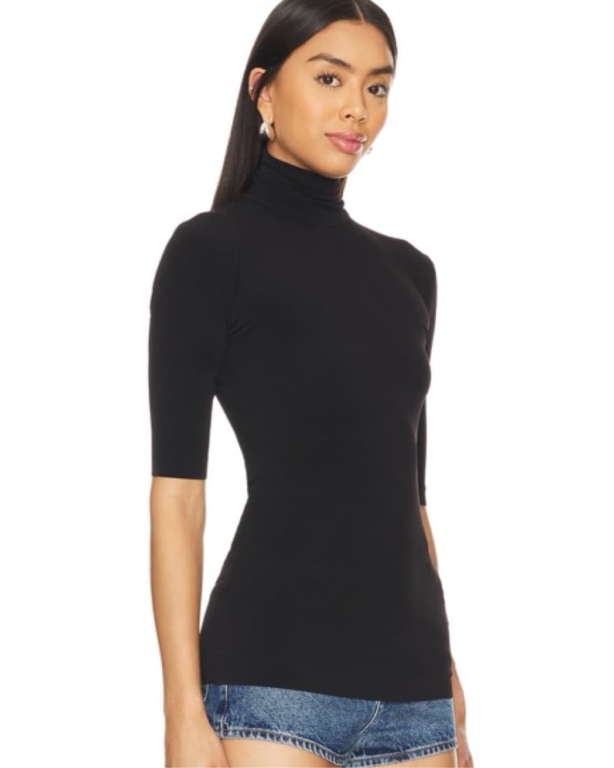 Norma Kamali Short Sleeve Turtleneck - Image 3