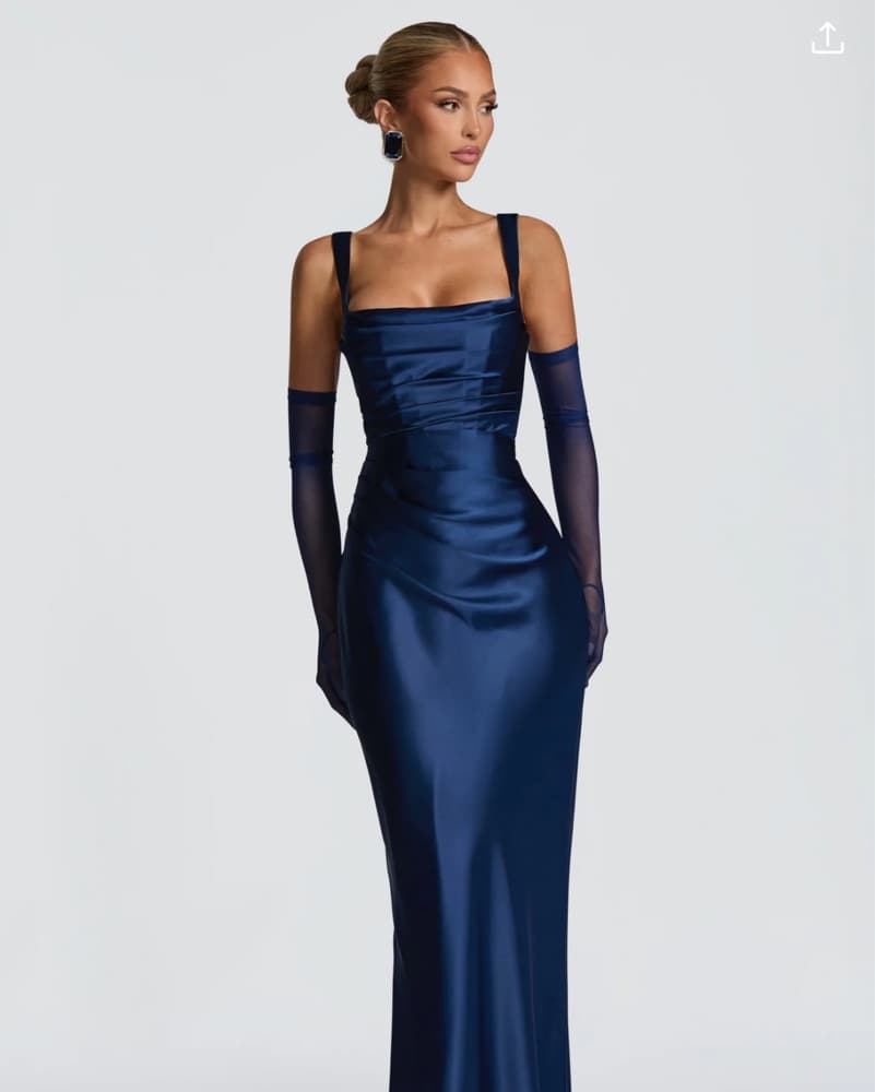 Babyboo Navy Maxi Dress - Image 5