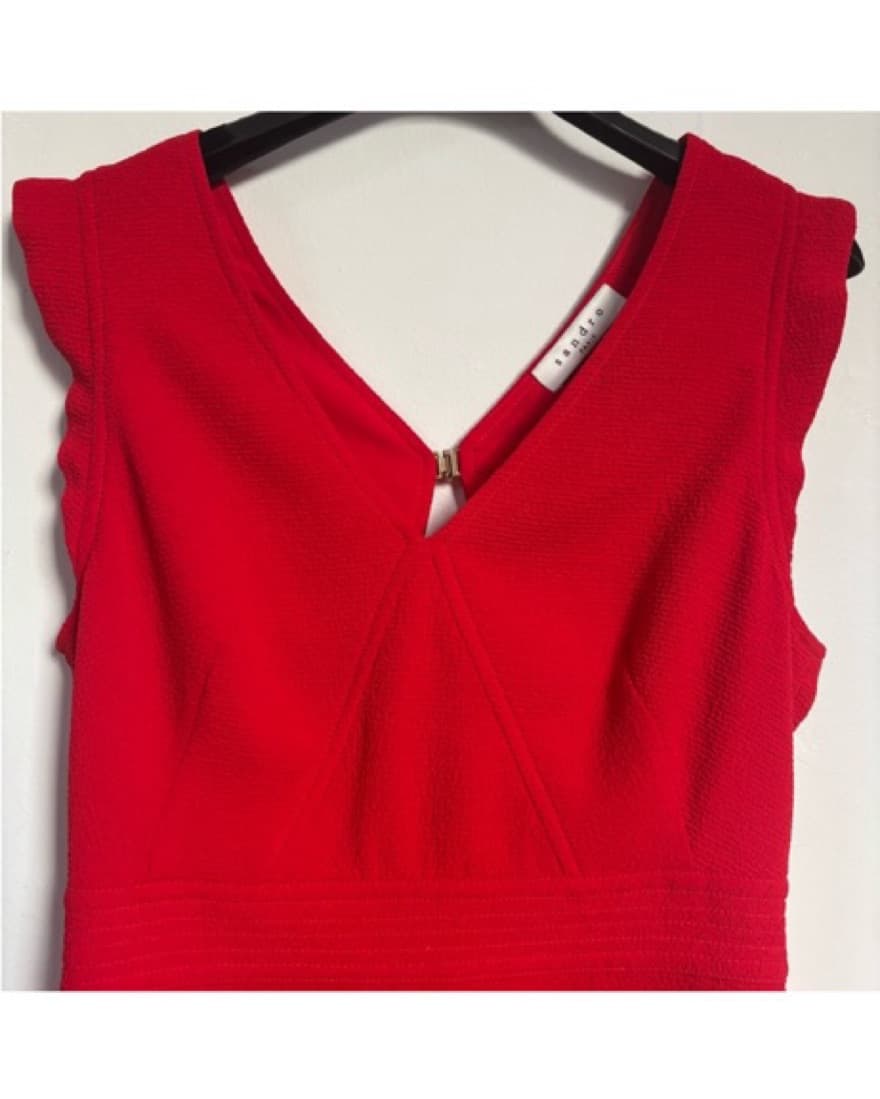 Red Sandro Mini Dress - Image 2