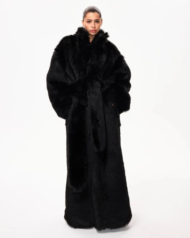 KHY Black Faux Fur Coat - Image 1