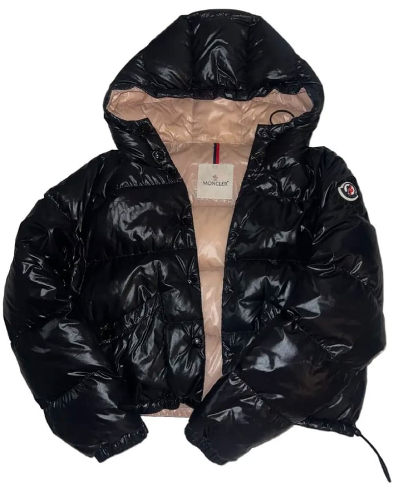 Moncler Black Pink Down Puffer Jacket - Image 1