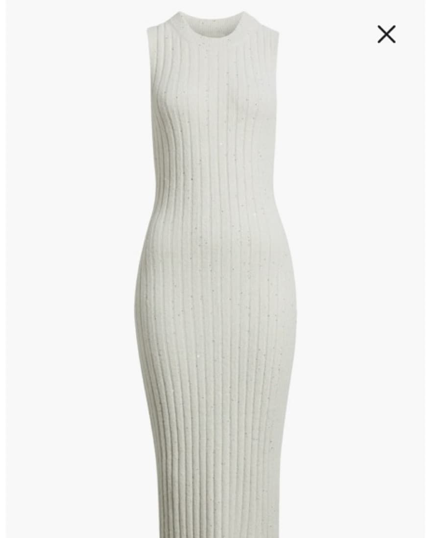 Open Edit Knit Ribbed Maxi Dress - Image 1