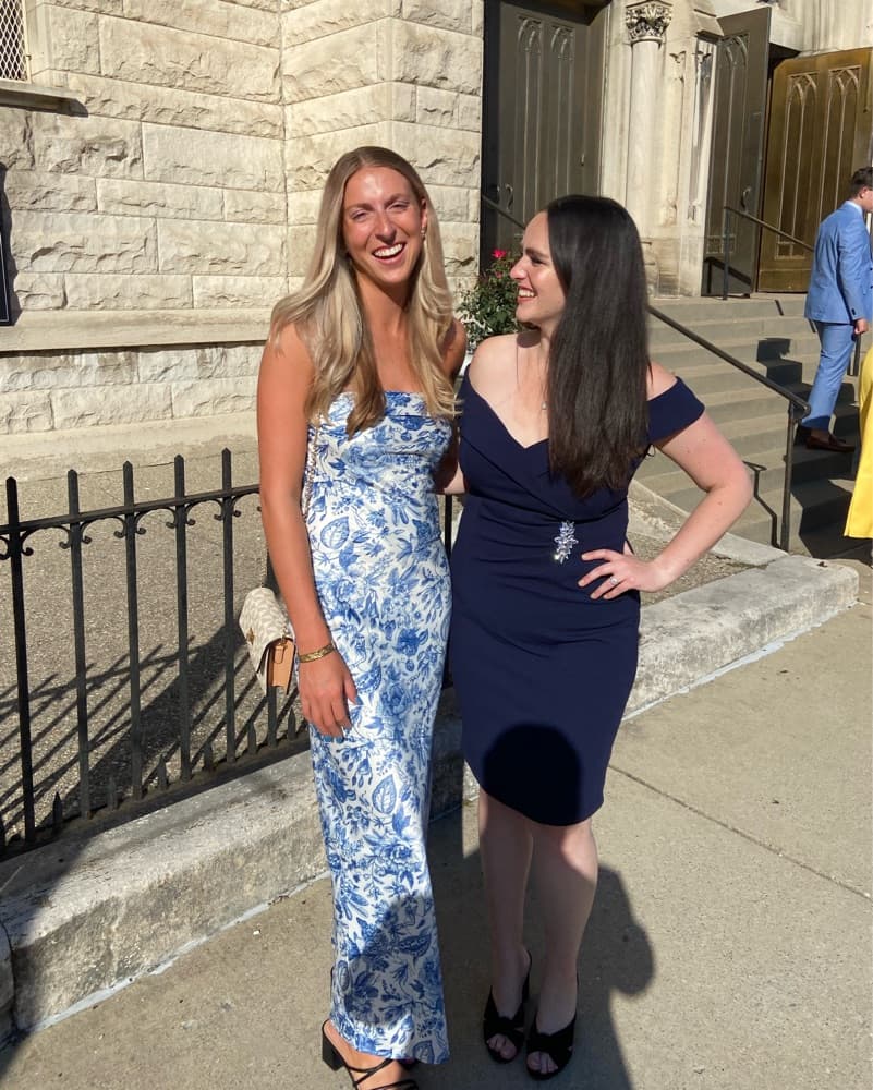 Blue Floral Dress - Image 3