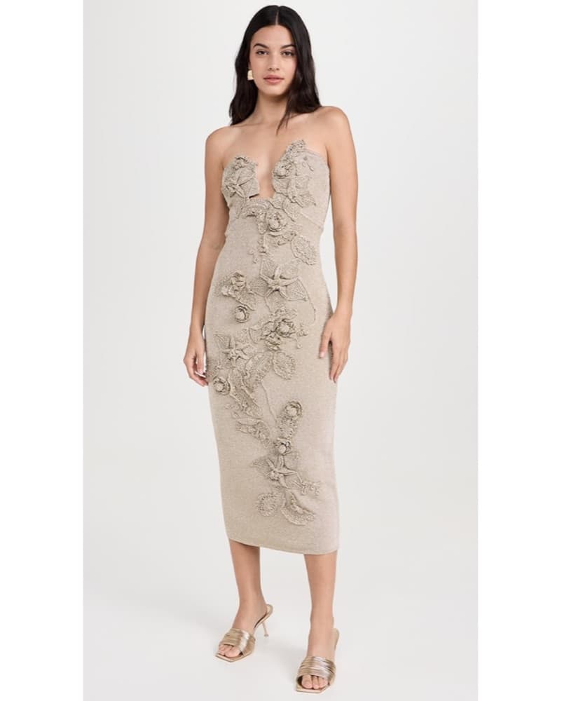 Cult Gaia Floral Knit Dress - Size XS - Image 1