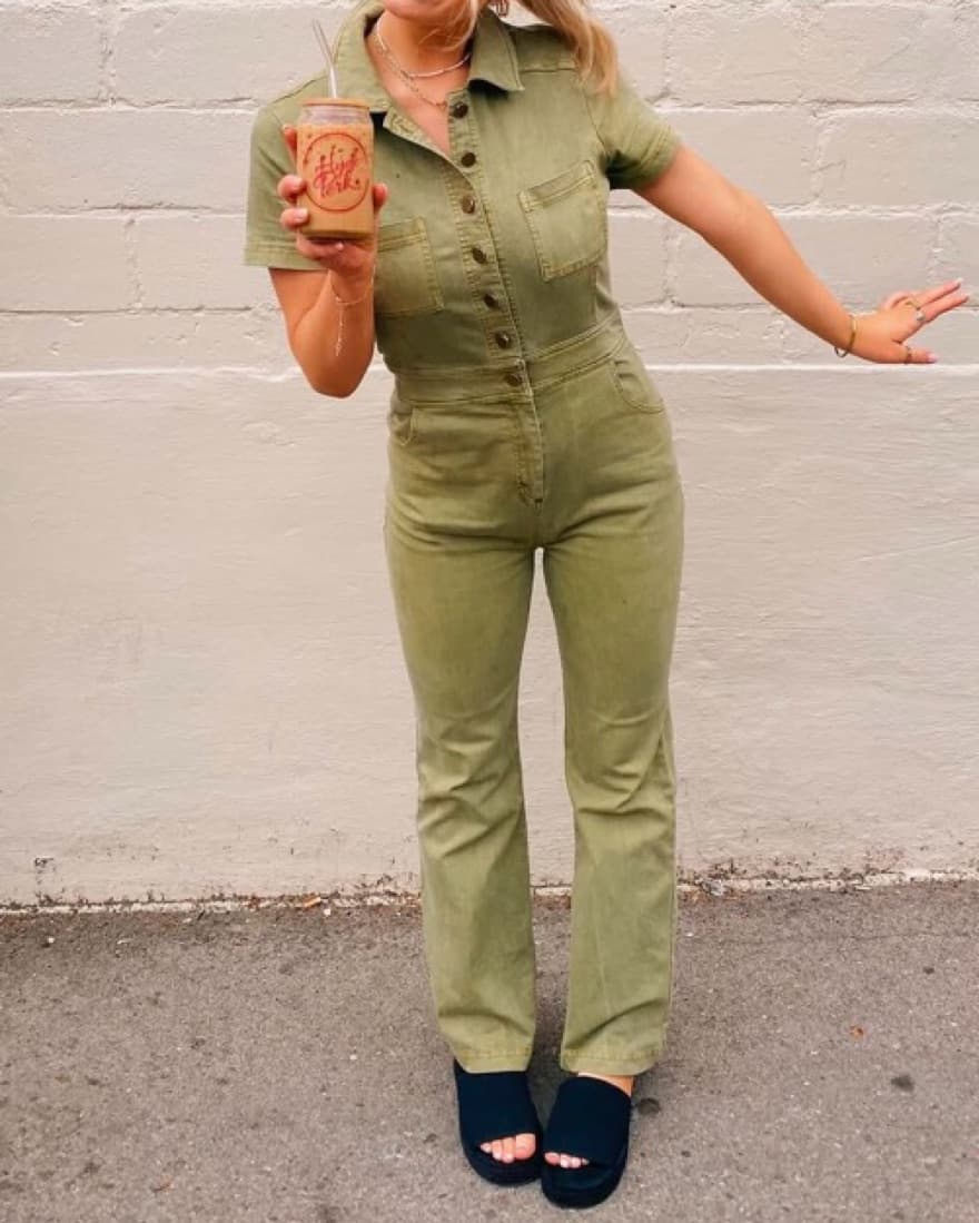 Green Urban Outfitters Jumpsuit - Image 1