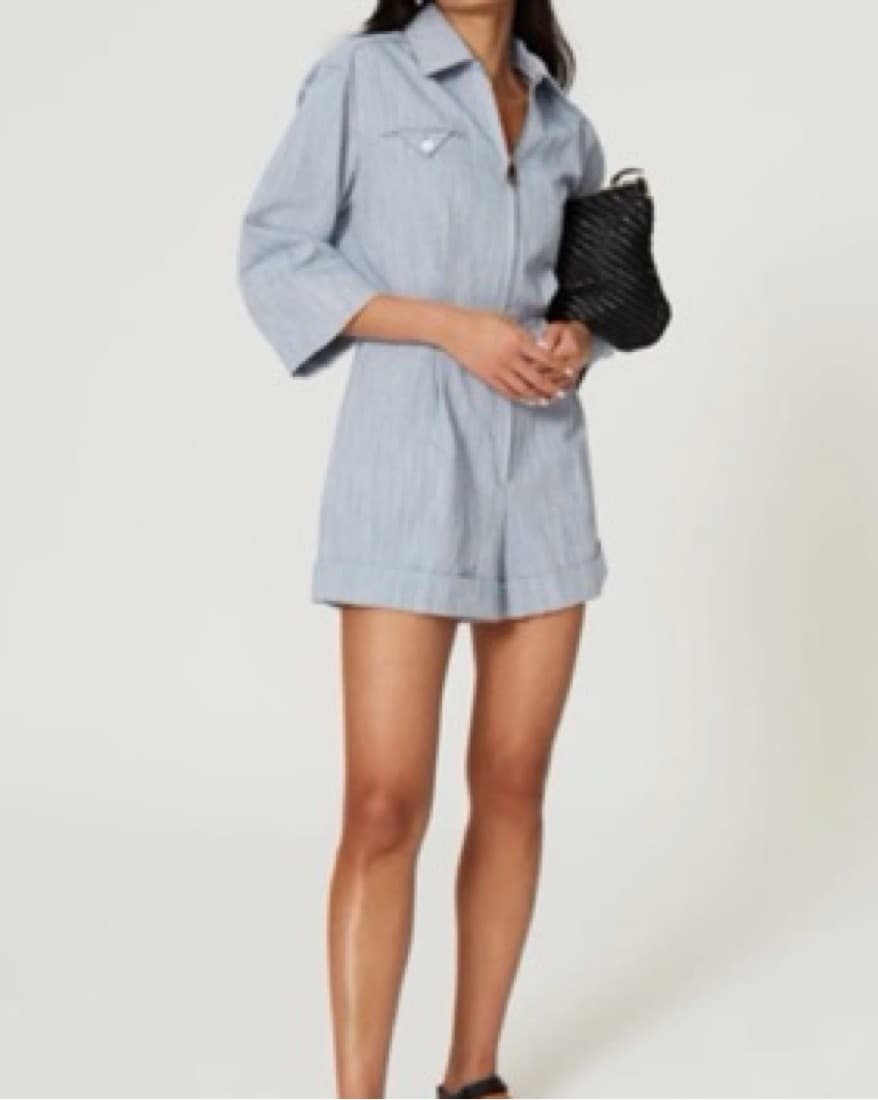 Sandro Chambray Jumpsuit - Image 1