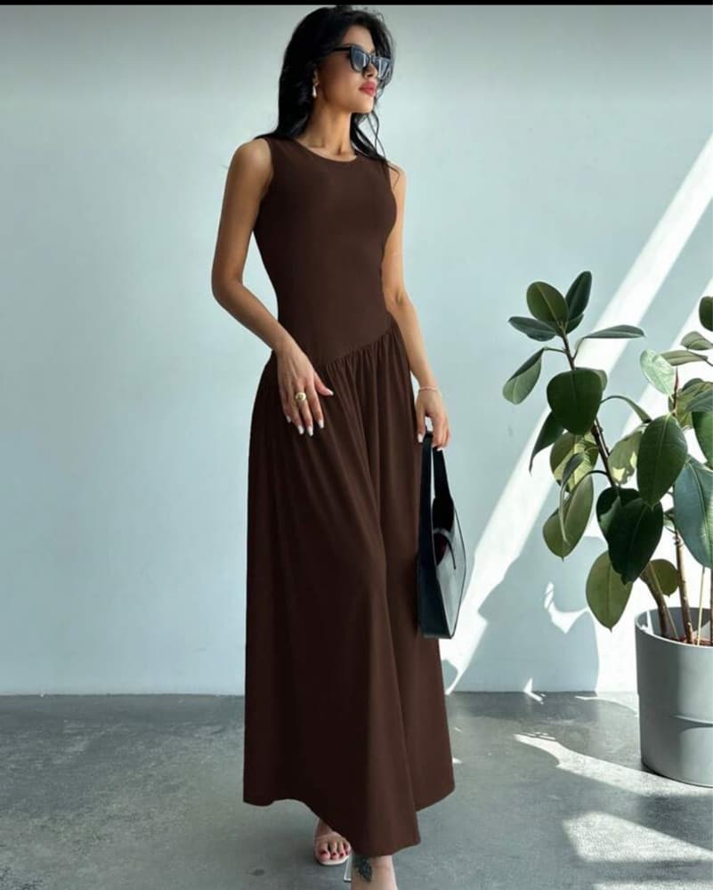 Brown Maxi Dress - Image 3