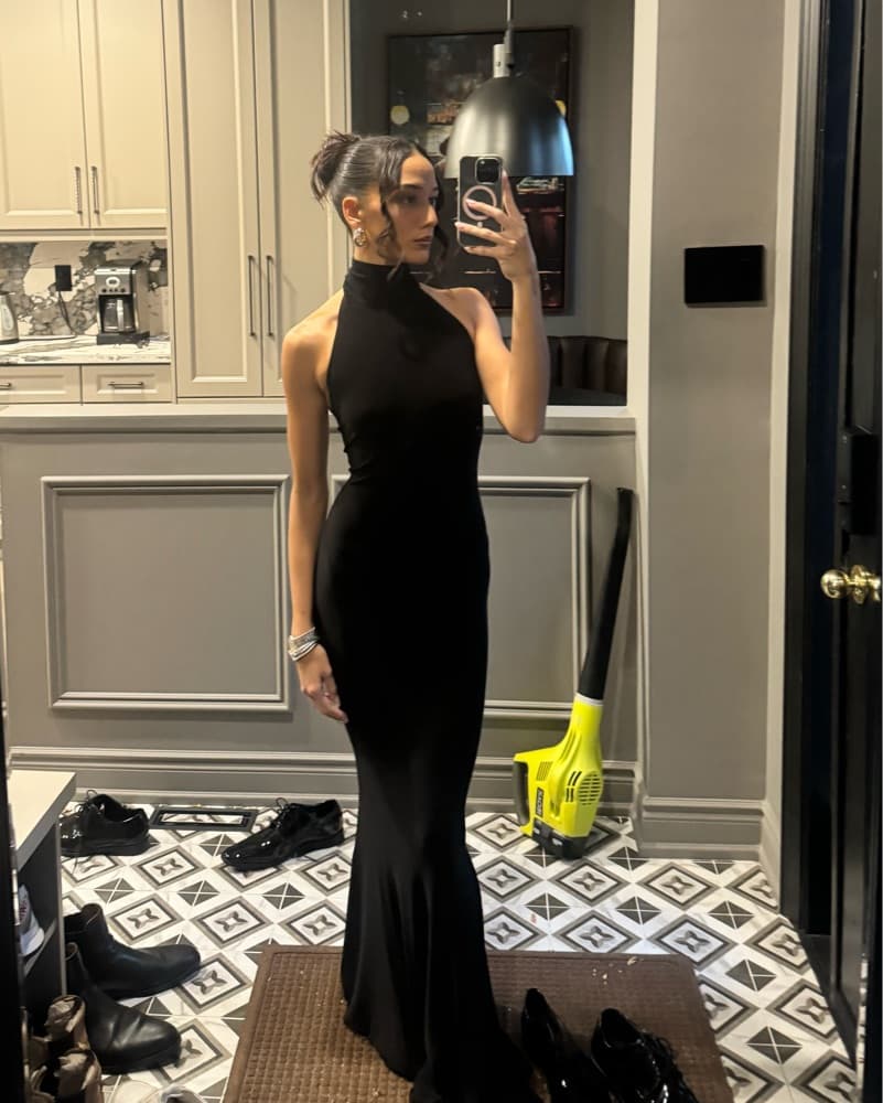 Norma Kamali Fishtail Halter Gown   - Image 4