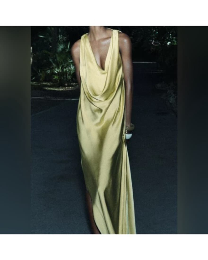 Zara ZW Collection Satin Gown  - Image 1