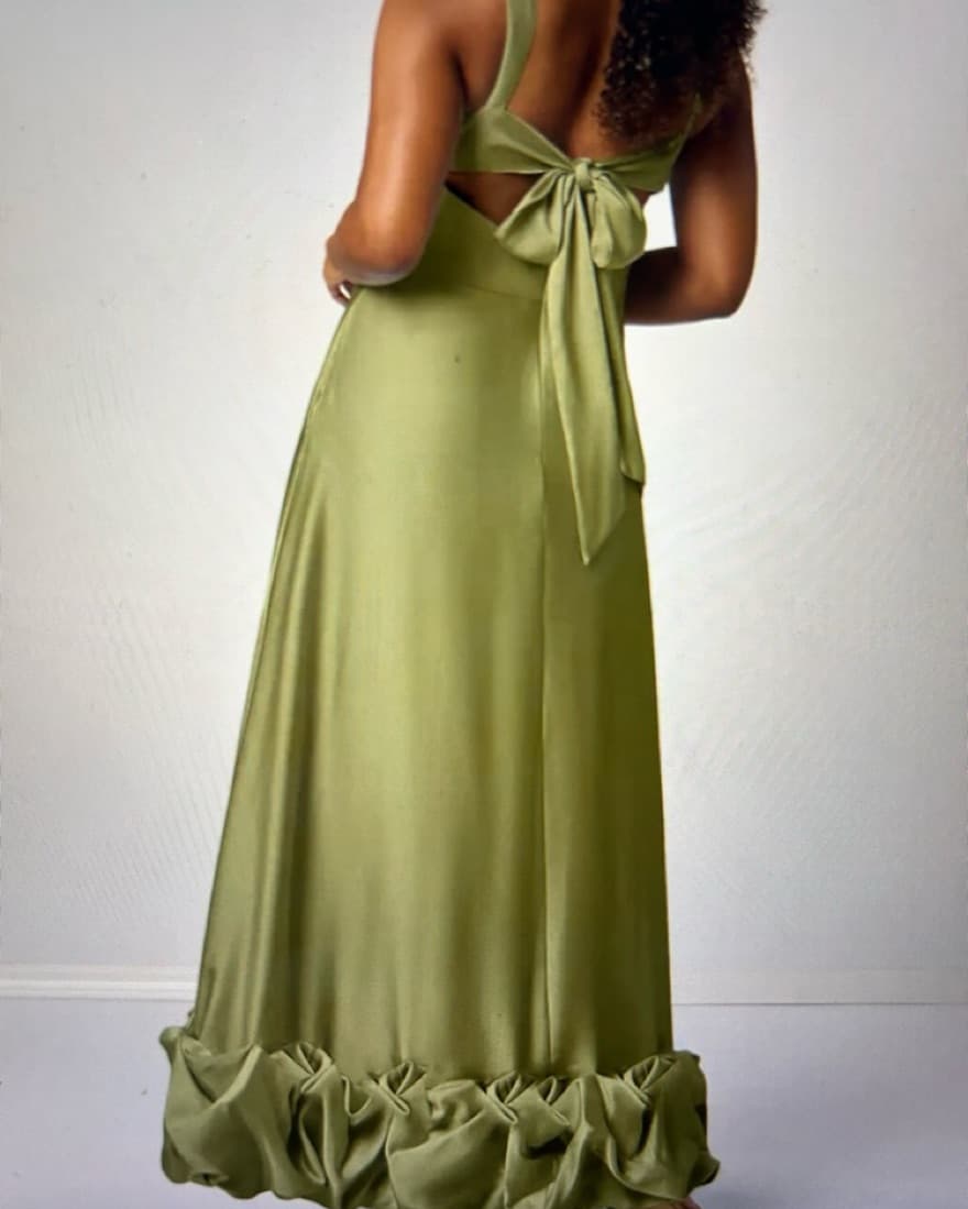 Black tie green Gown - Image 3