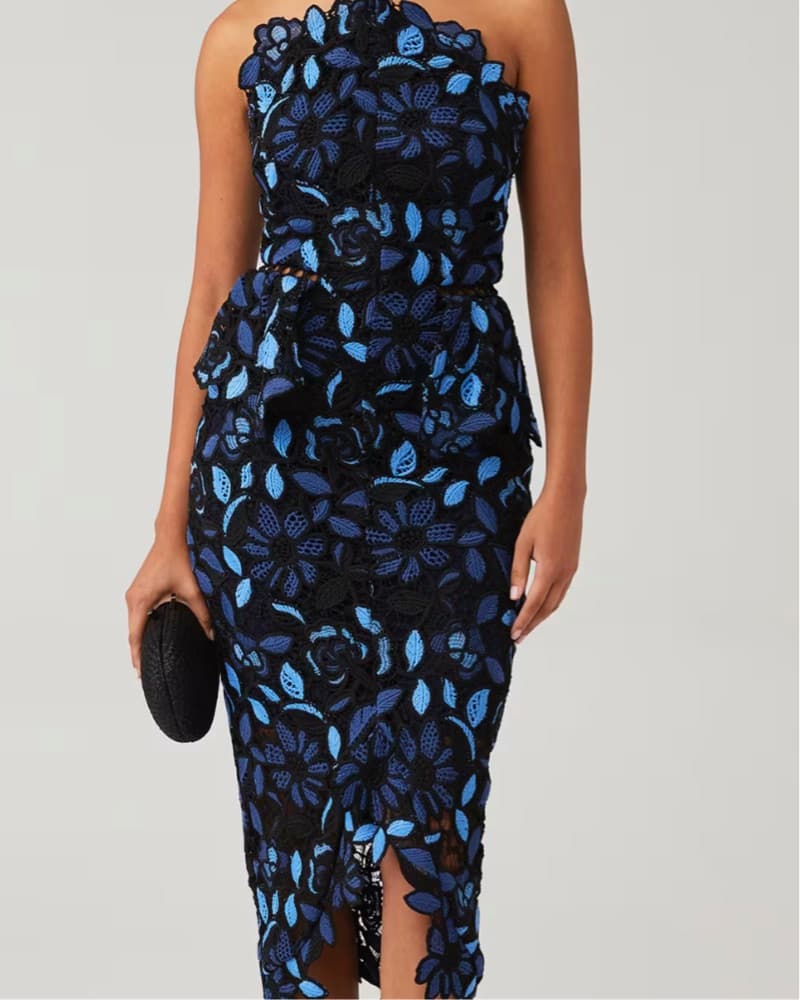 ELLIAT FLORAL LACE MIDI DRESS - Image 3