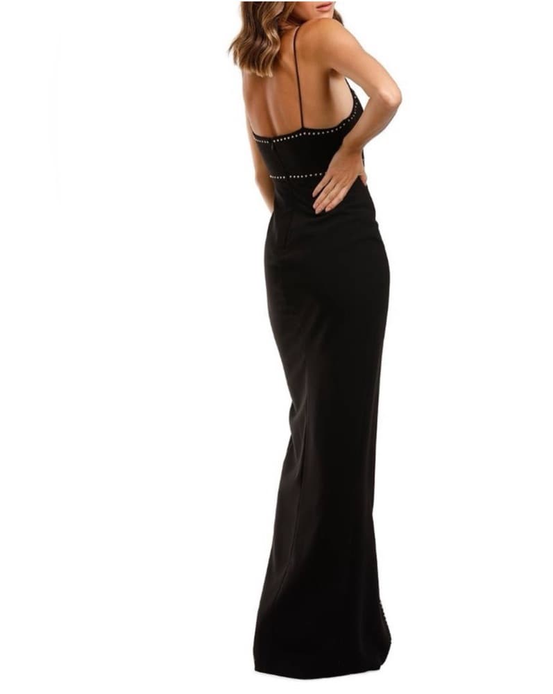 Likely Charlene Black Studded Maxi Dress - Image 2