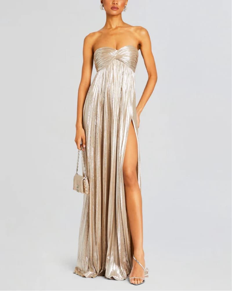 retrofete zoa dress - champagne / silver - Image 1