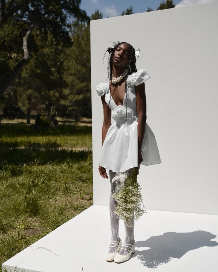For Love And Lemons Flora Mini Dress - Image 3