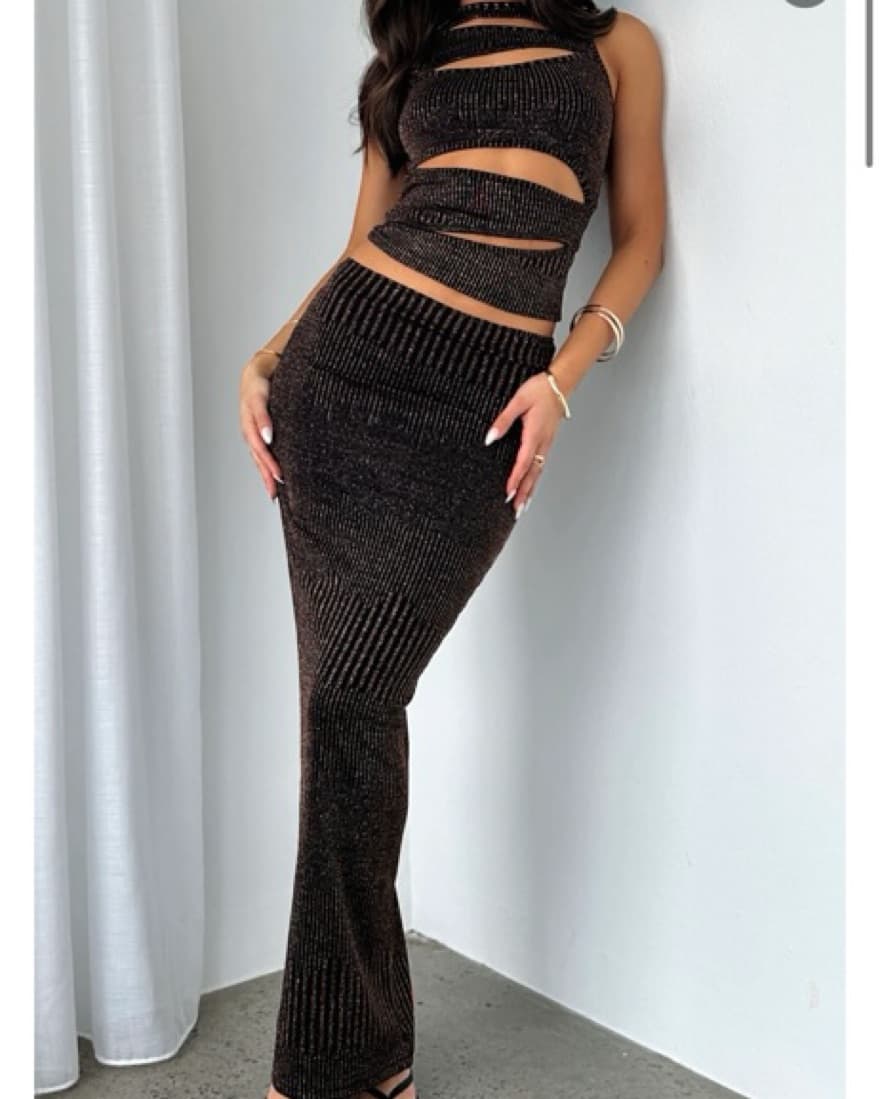 WFB Bronze Maxi Skirt + Matching Top - Image 3