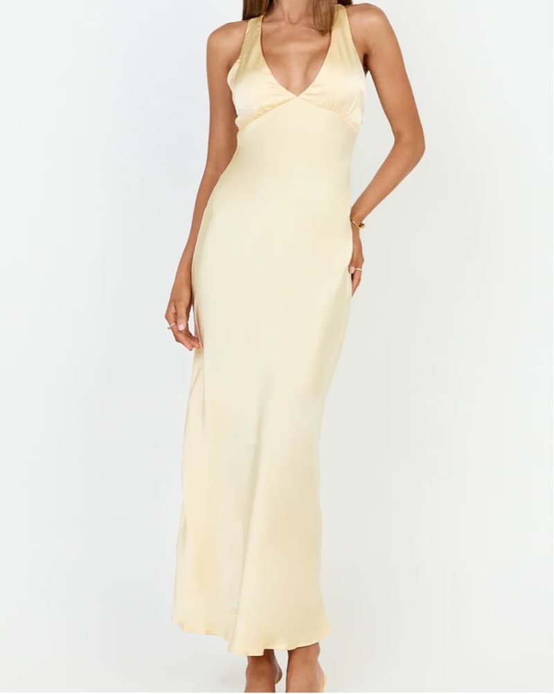 SHOWPO KHALANI YELLOW MAXI DRESS - Image 1
