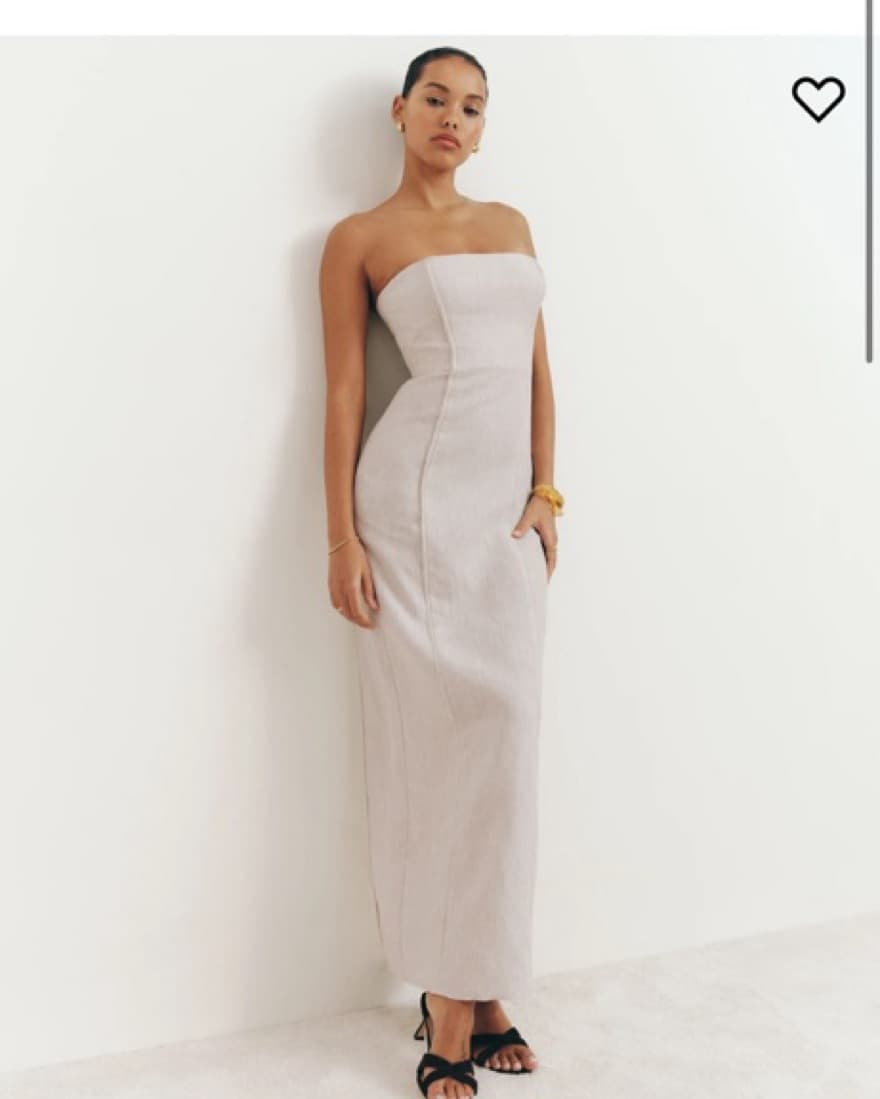 Reformation Layton Linen Dress - Image 2