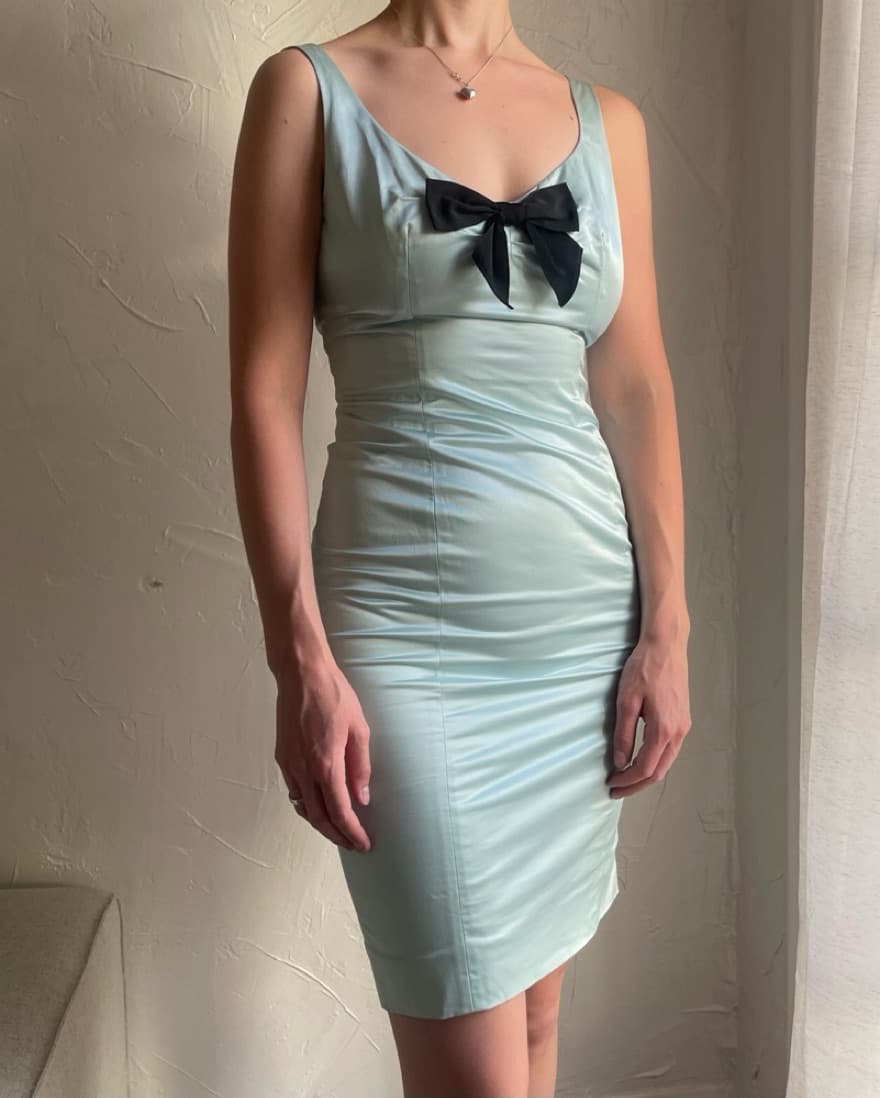 MOSCHINO Blue Silk Suit - Image 2
