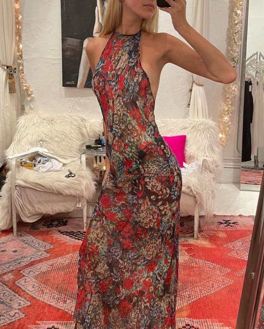 Dana Foley Halter Dress - Image 2