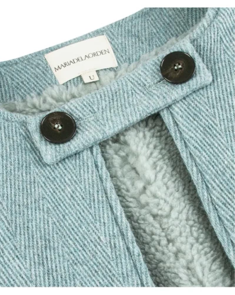 MARIA DE LA ORDEN light Blue wool Cape - Image 2