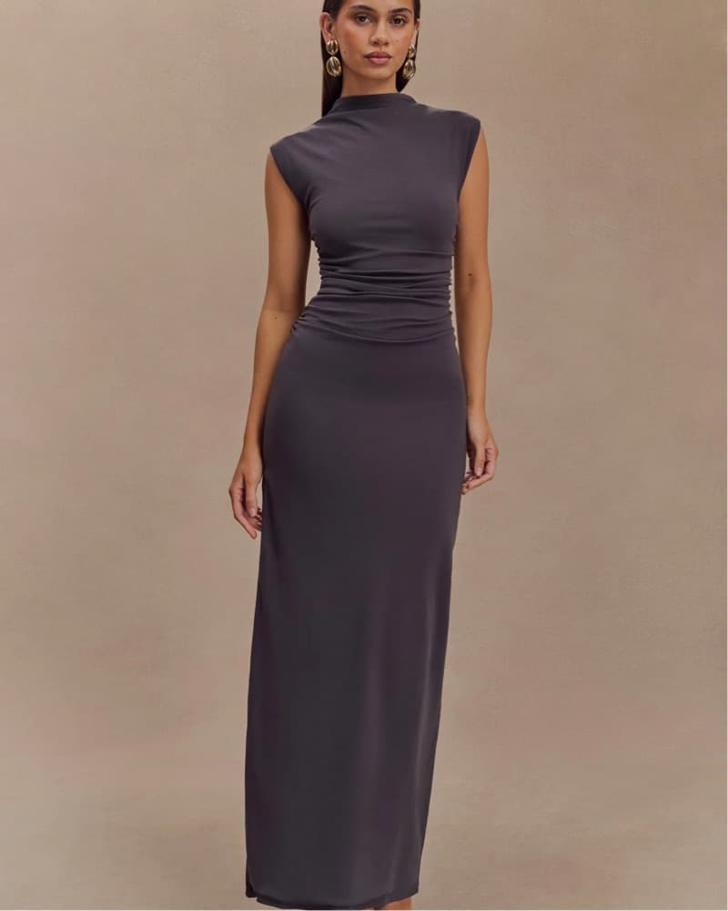 Elliot High Neck Sleeveless Maxi Dress  - Image 6