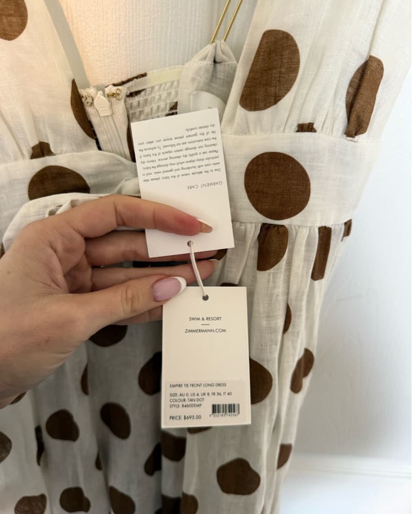 Zimmermann Empire Tie Front Dress - Image 4