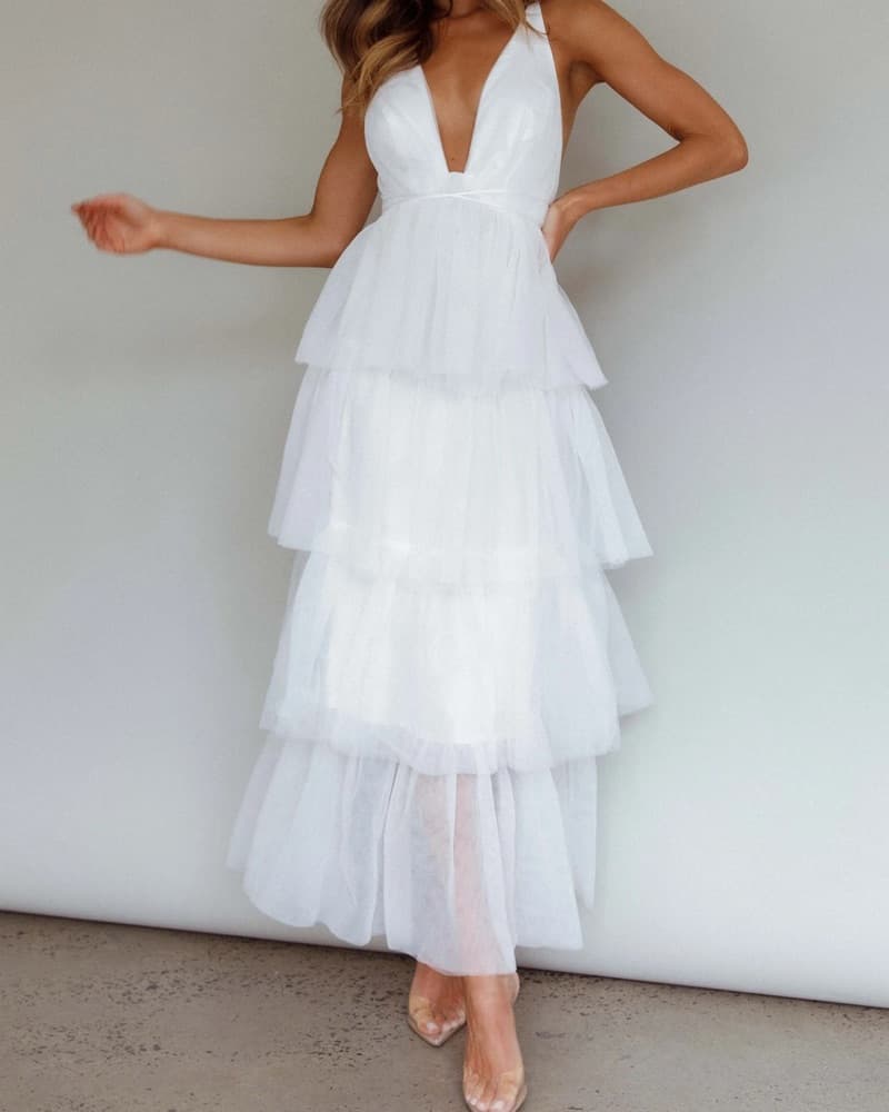 White Tulle Dress - Image 1