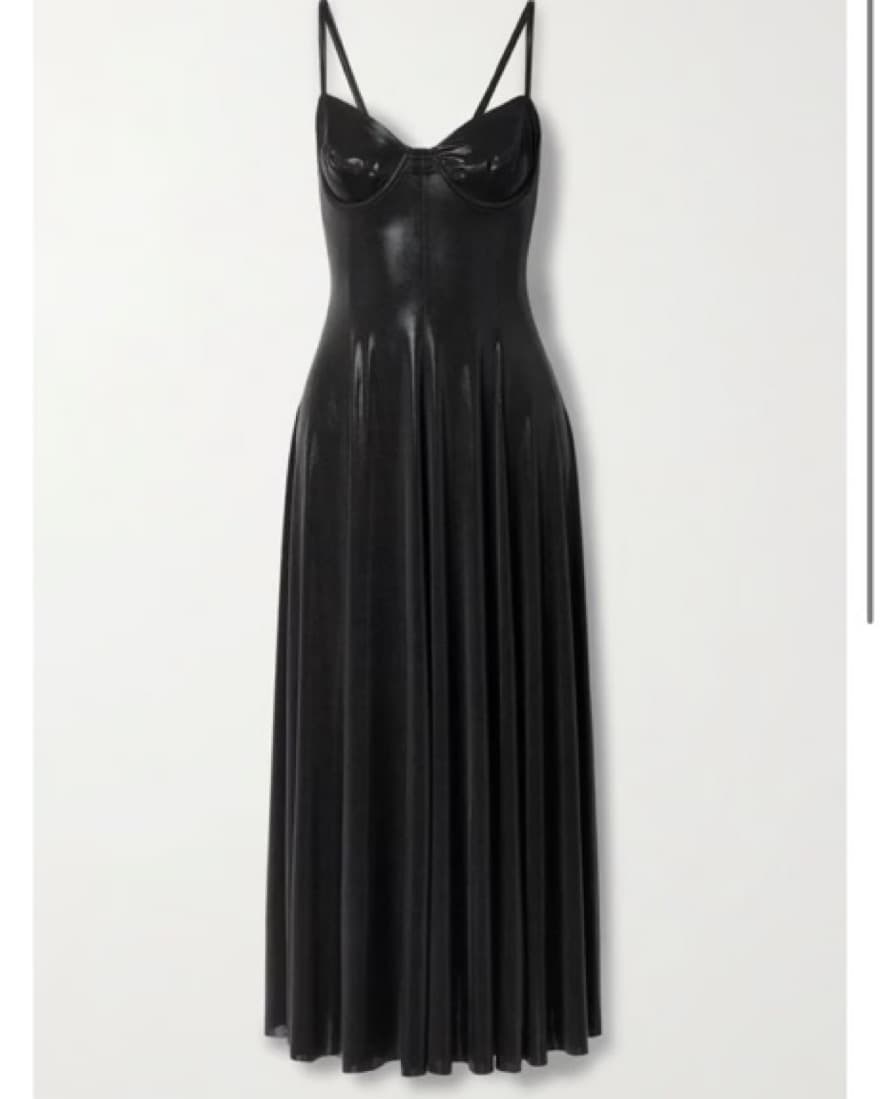 Norma Kamali Dress In Black Foil - Image 3