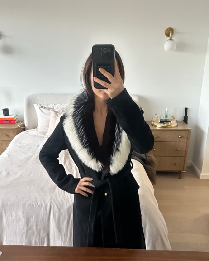 Fur Trim Coat  - Image 1