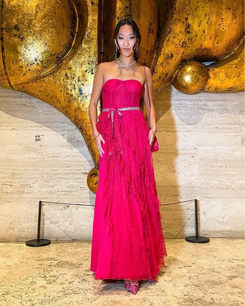 Alice + Olivia Bree Ruffle Gown Dress - Image 5
