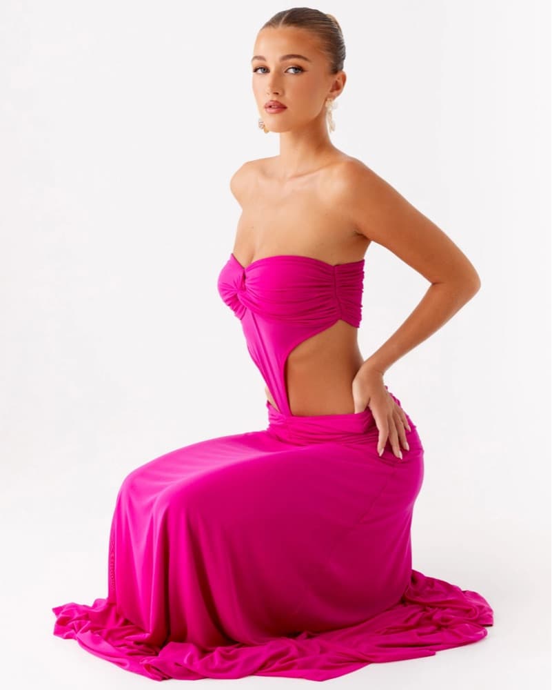 “Carlene Fuschia Maxi Dress” - Image 2