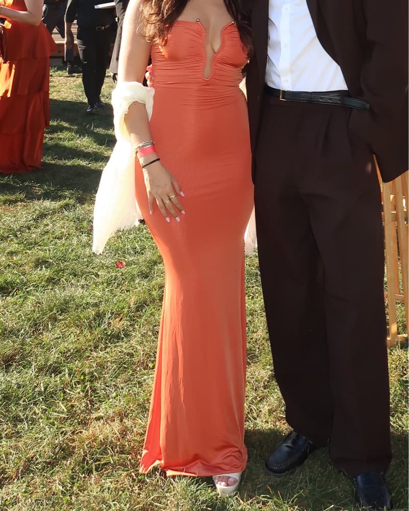 Orange Long Dress - Image 3