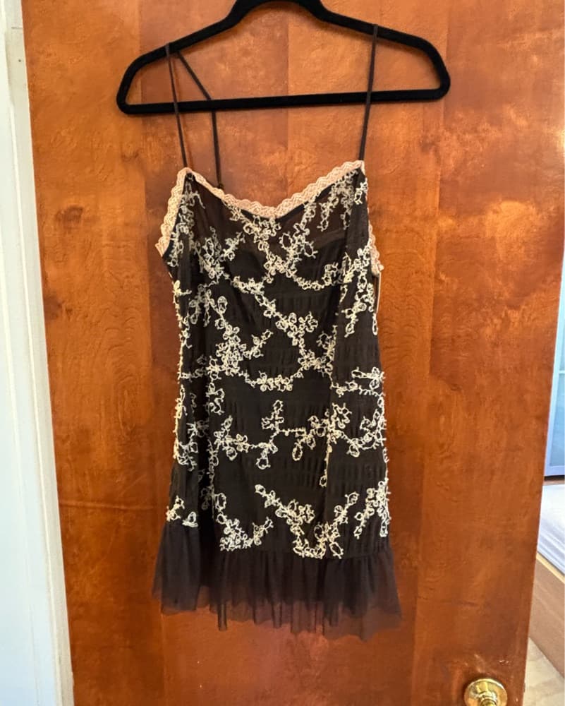 Free People Lace Mini Slip - Image 3