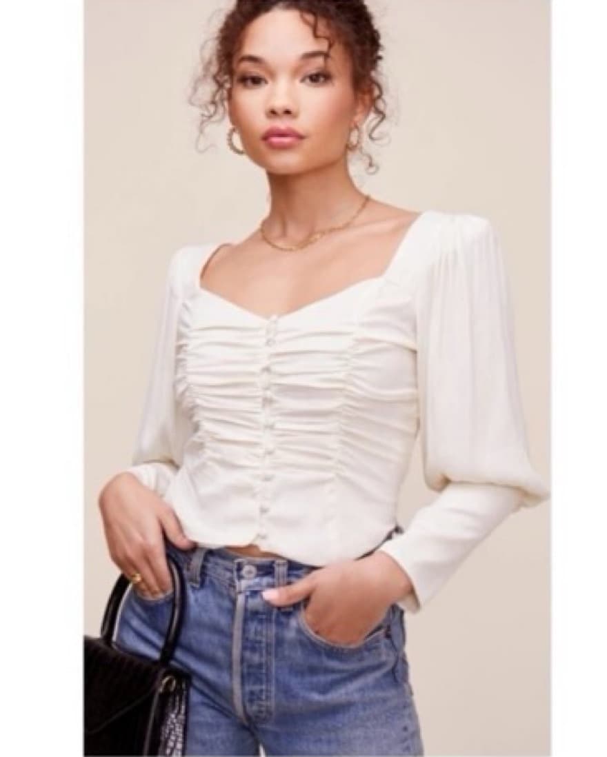 ASTR the Label Romantic Cream Blouse - Image 1