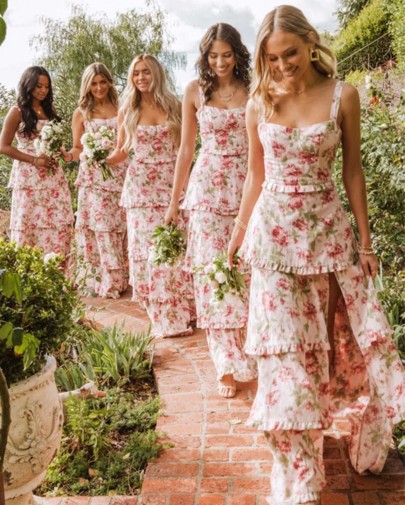 Lady Corset Dress Garden Romantic Maxi  - Image 3