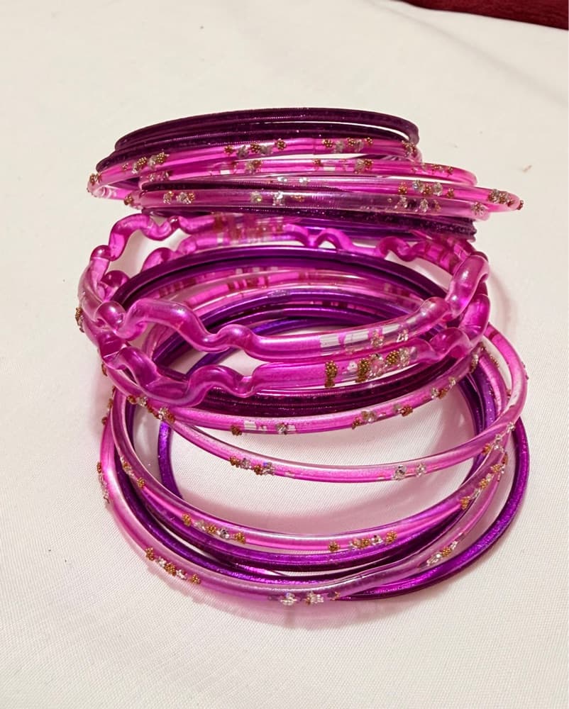 Sparkling Ombre Bangle Bracelet Set - Image 2