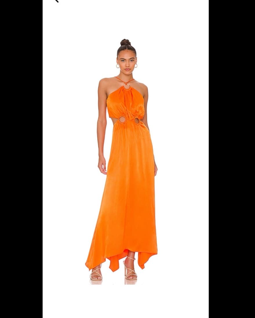Visitant Maxi Dress In Papaya Elliat - Image 1