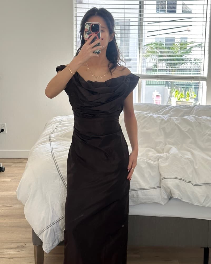 Staud Brown Andrea Dress - Image 2