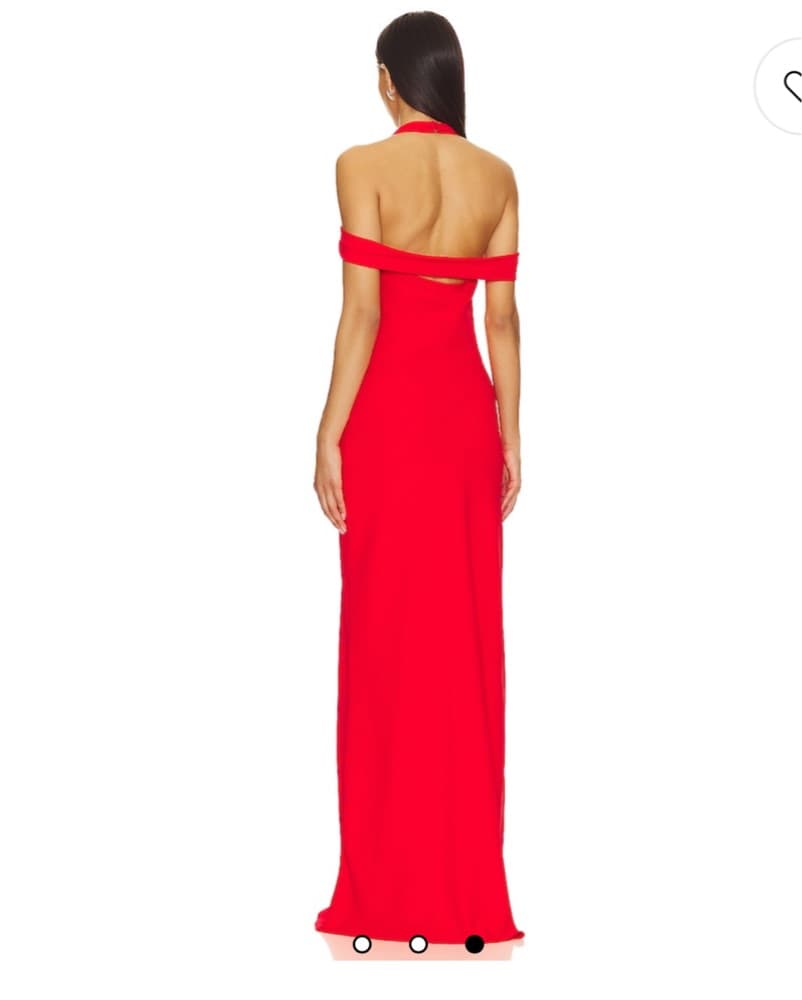 Amanda Uprichard Maxi Gown Crimson Red  - Image 3