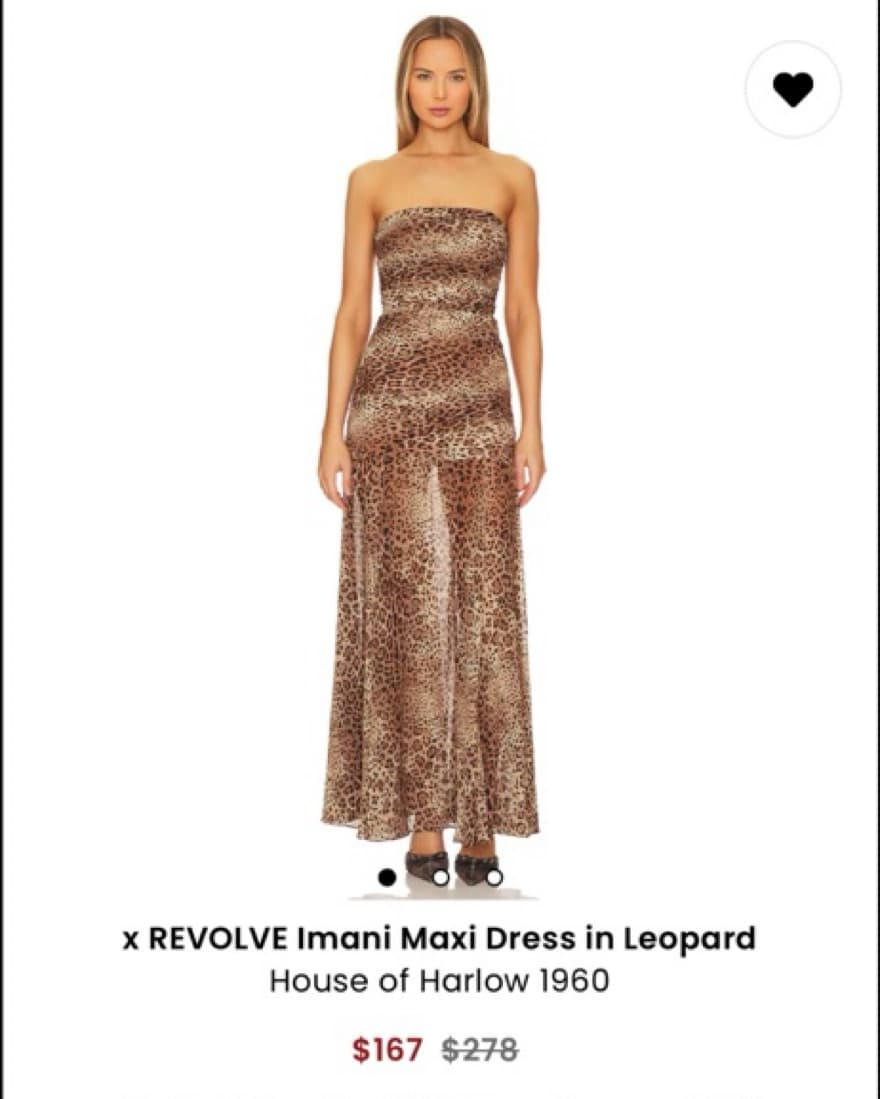 Revolve Leopard Maxi Dress - Image 2