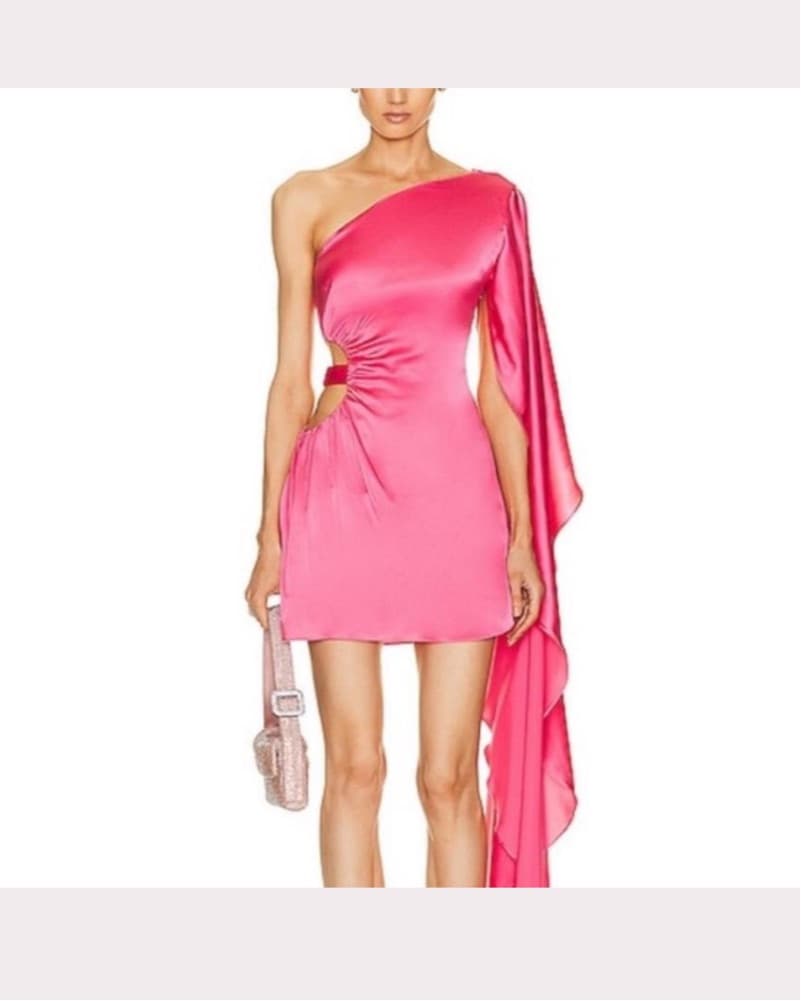 Cult Gaia Malia Dress in pink - Image 2